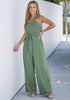 Sage Comfy Sleeveless Belted Jumpsuits & Long Rompers for Women