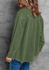 Elm Green Button-Up Oversized Women's Denim Shacket